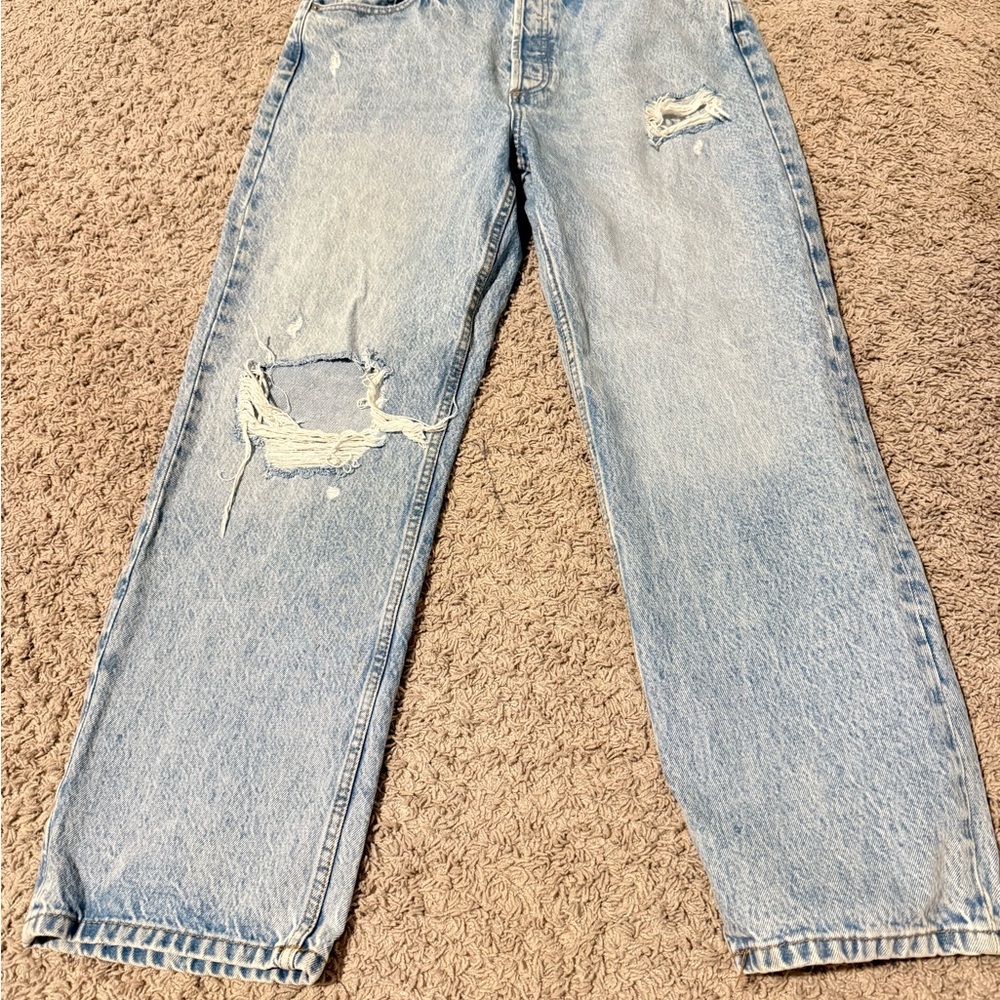 Relaxed Fit Light Blue Jeans